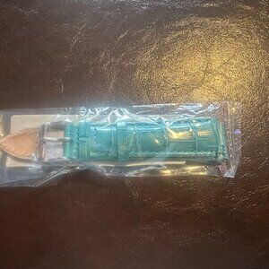 Ocean Croco Genuine Leather Watch Band–20mm (w/ Built in Quick Release pins)